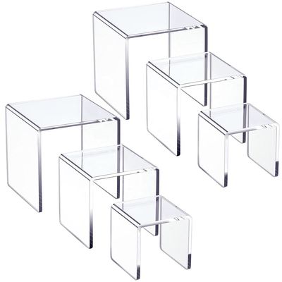 quality Stair Clear Acrylic Display Stand Riser Pedestals Per Laptop Spessore 5 mm factory